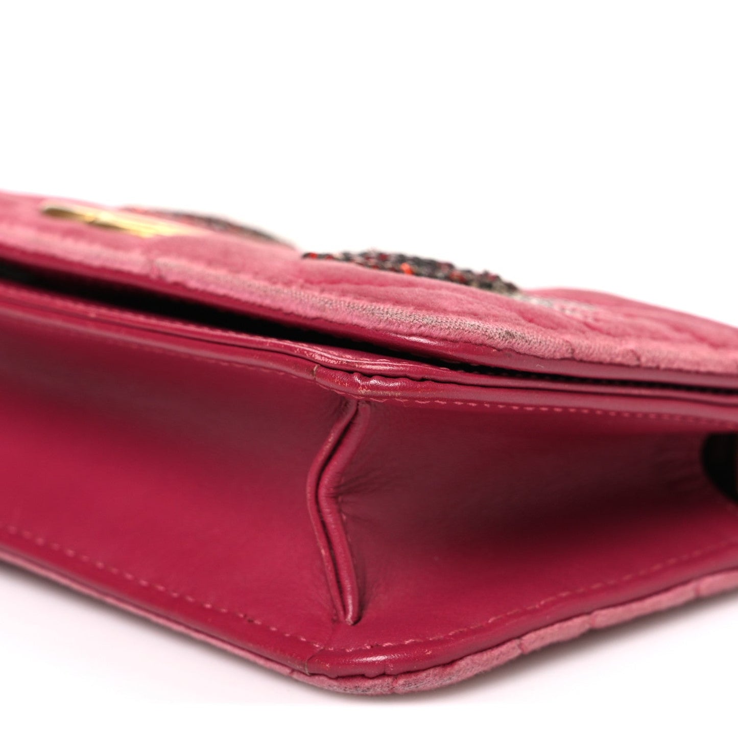 Velvet Matelasse Crystal Sequin Heart Embroidered GG Marmont Mini Bag Light Raspberry Rose