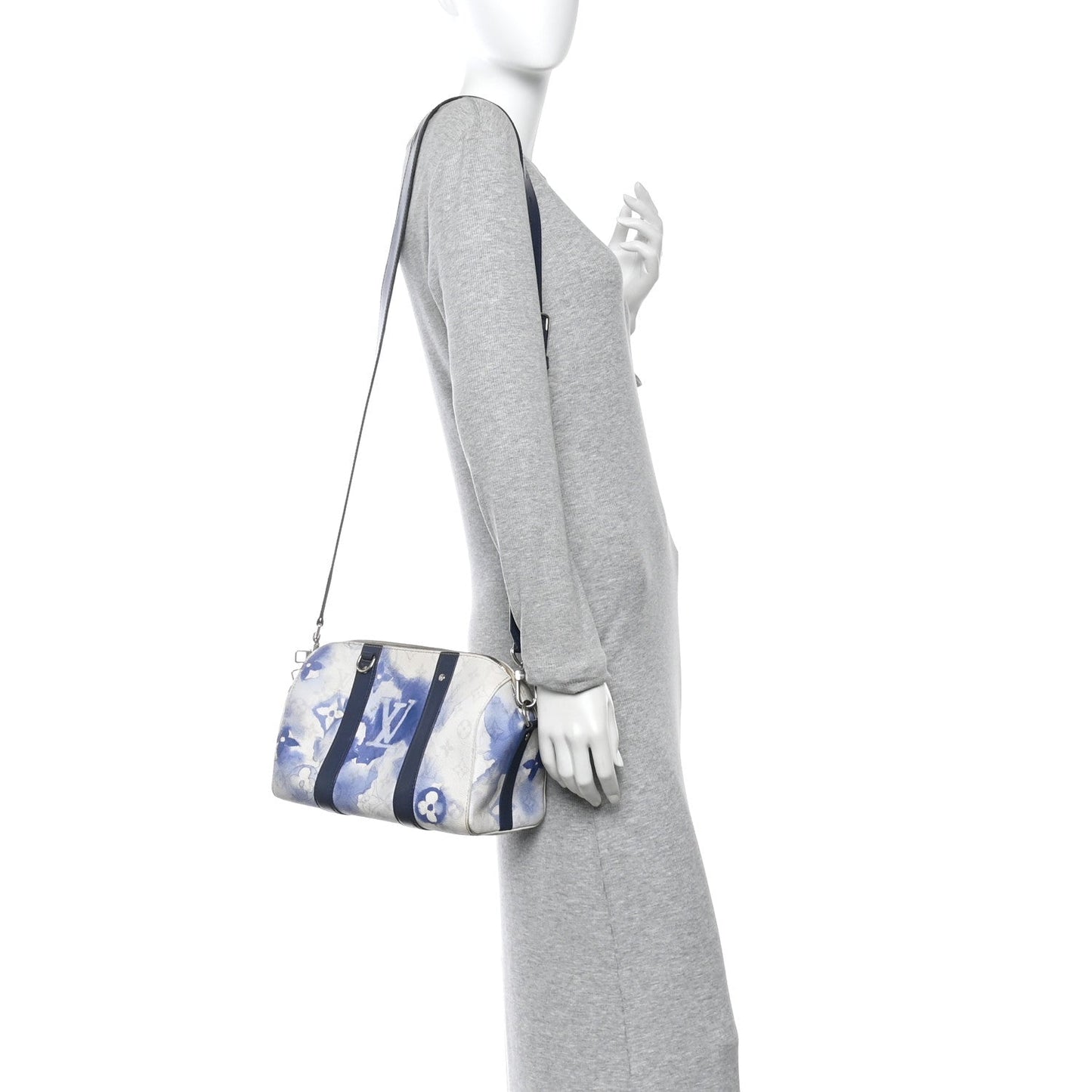 Monogram Watercolor Keepall XS Blue