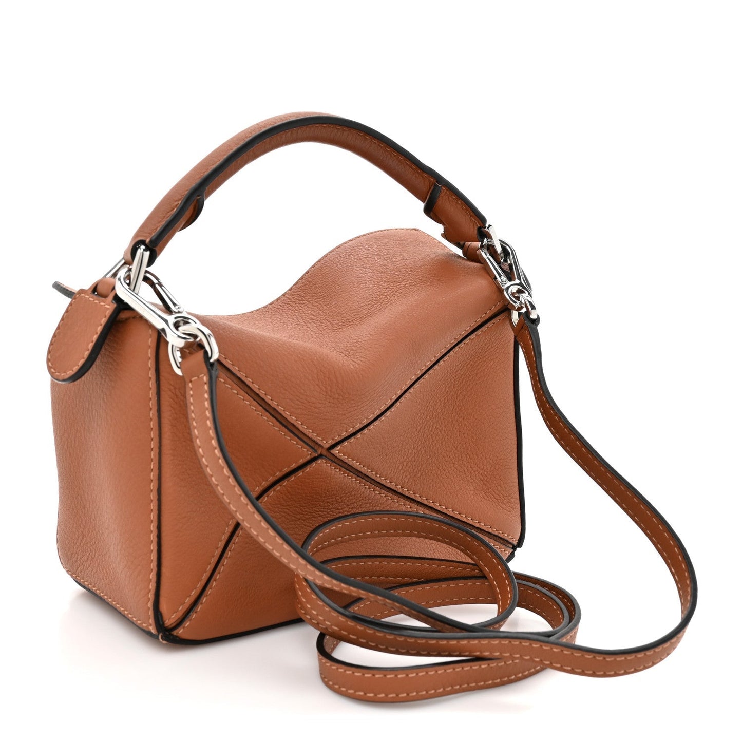 Calfskin Mini Puzzle Bag Tan