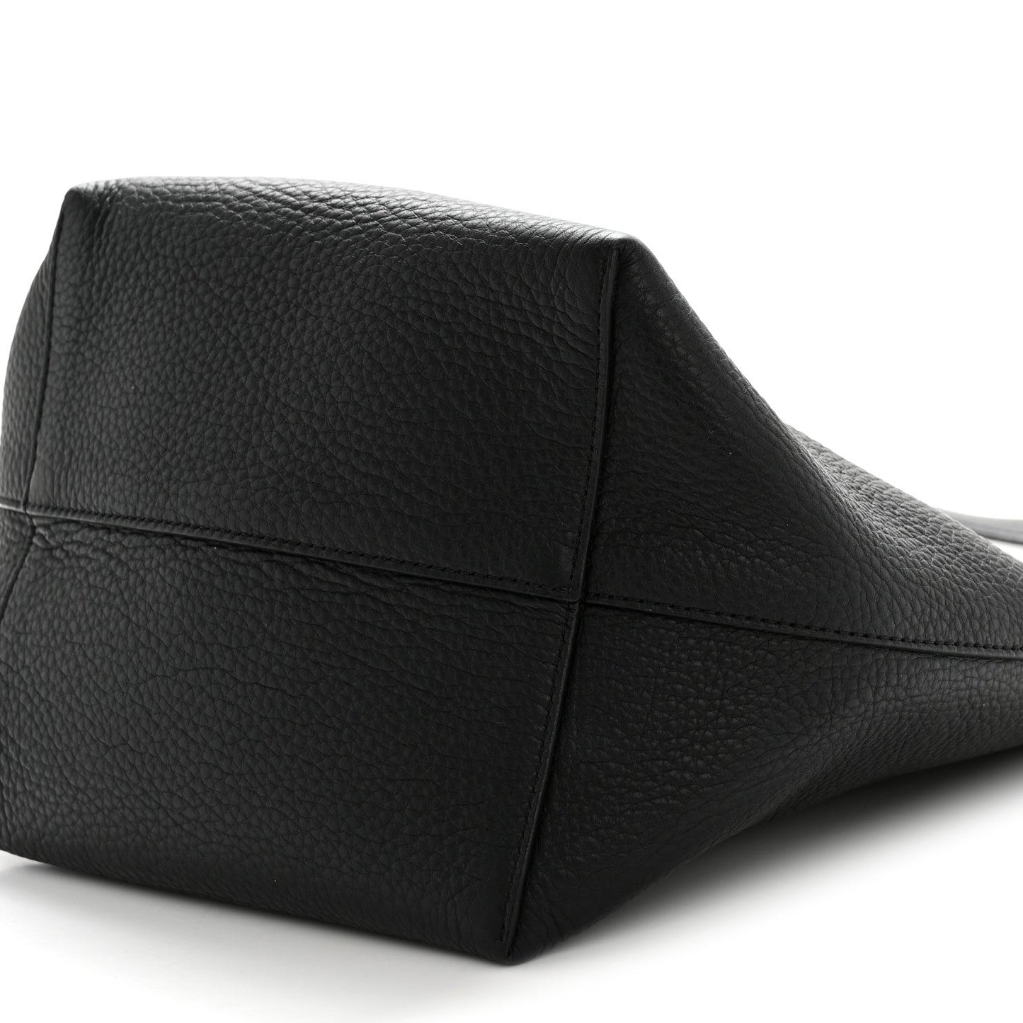 Grained Calfskin Medium N/S Park Tote Black
