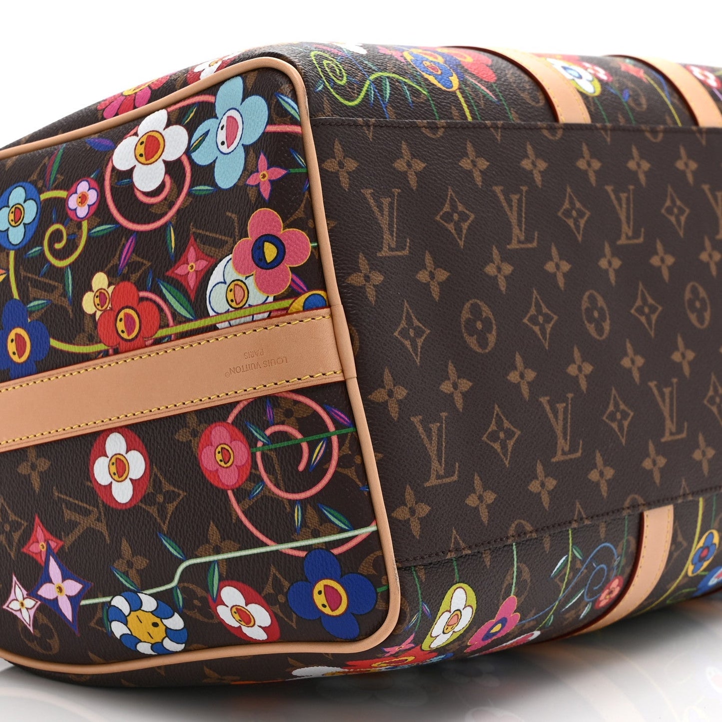 LV X TM Monogram Flowers Keepall Bandouliere 45