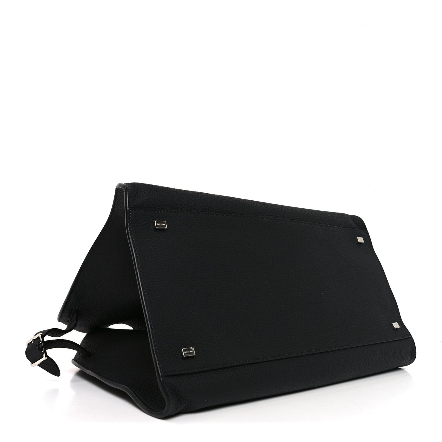 Matte Grained Calfskin Soft Margaux 15 Black