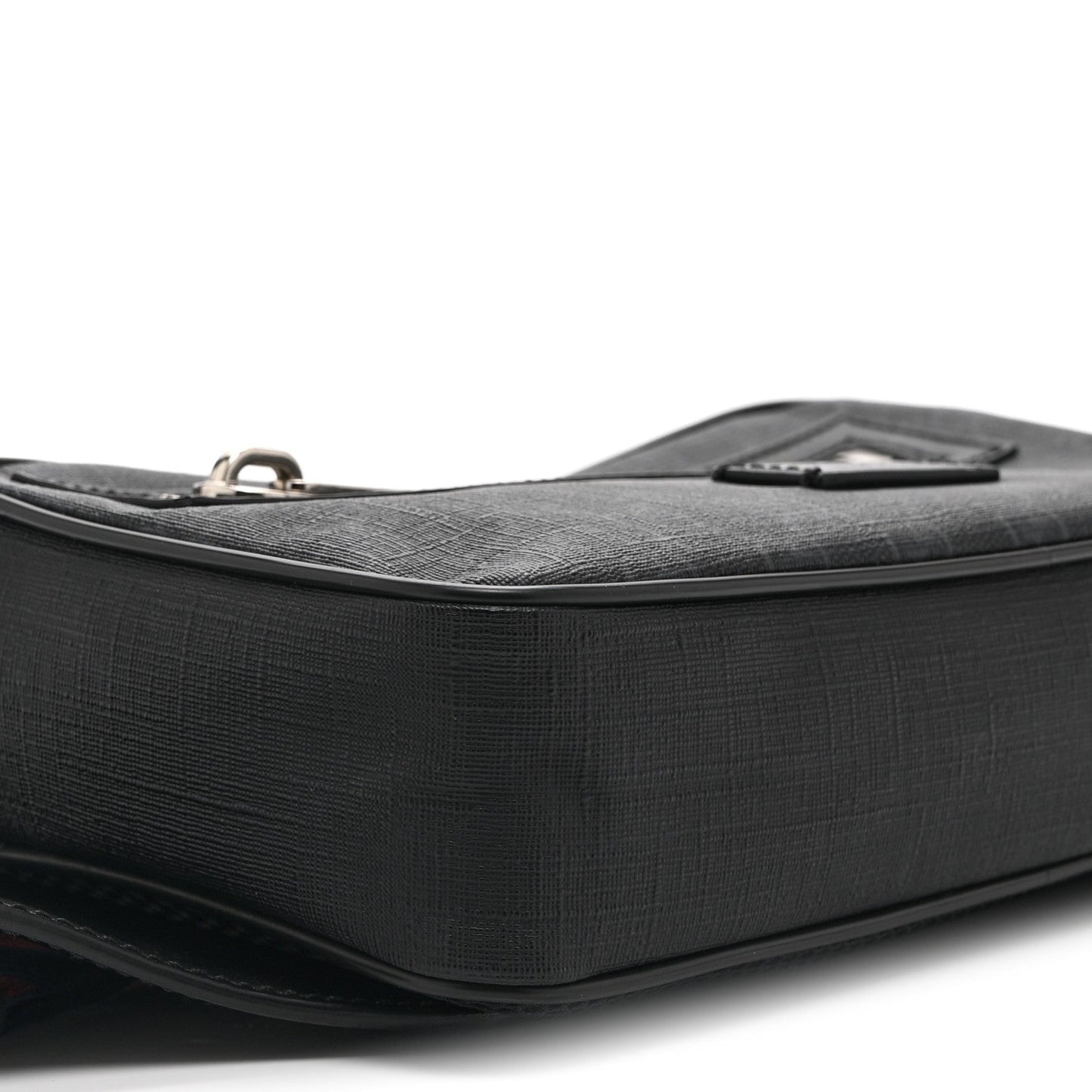 Soft GG Supreme Monogram Web Belt Bag Black Grey