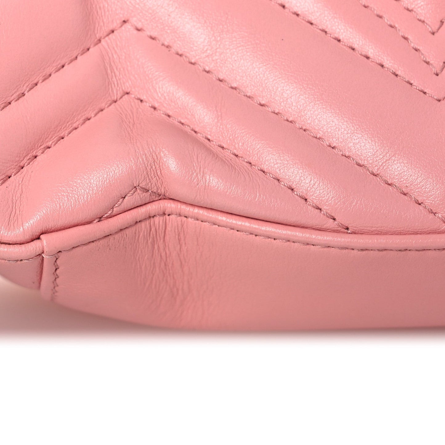 Calfskin Matelasse Mini GG Marmont Top Handle Shoulder Bag Wild Rose