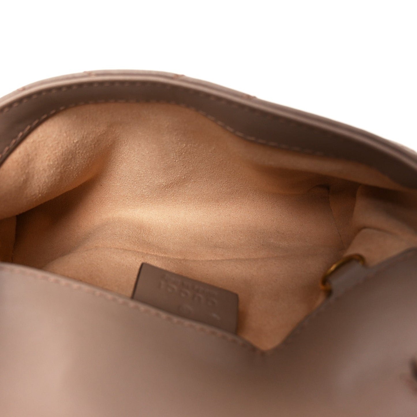 Calfskin Matelasse Super Mini GG Marmont Shoulder Bag Porcelain Rose