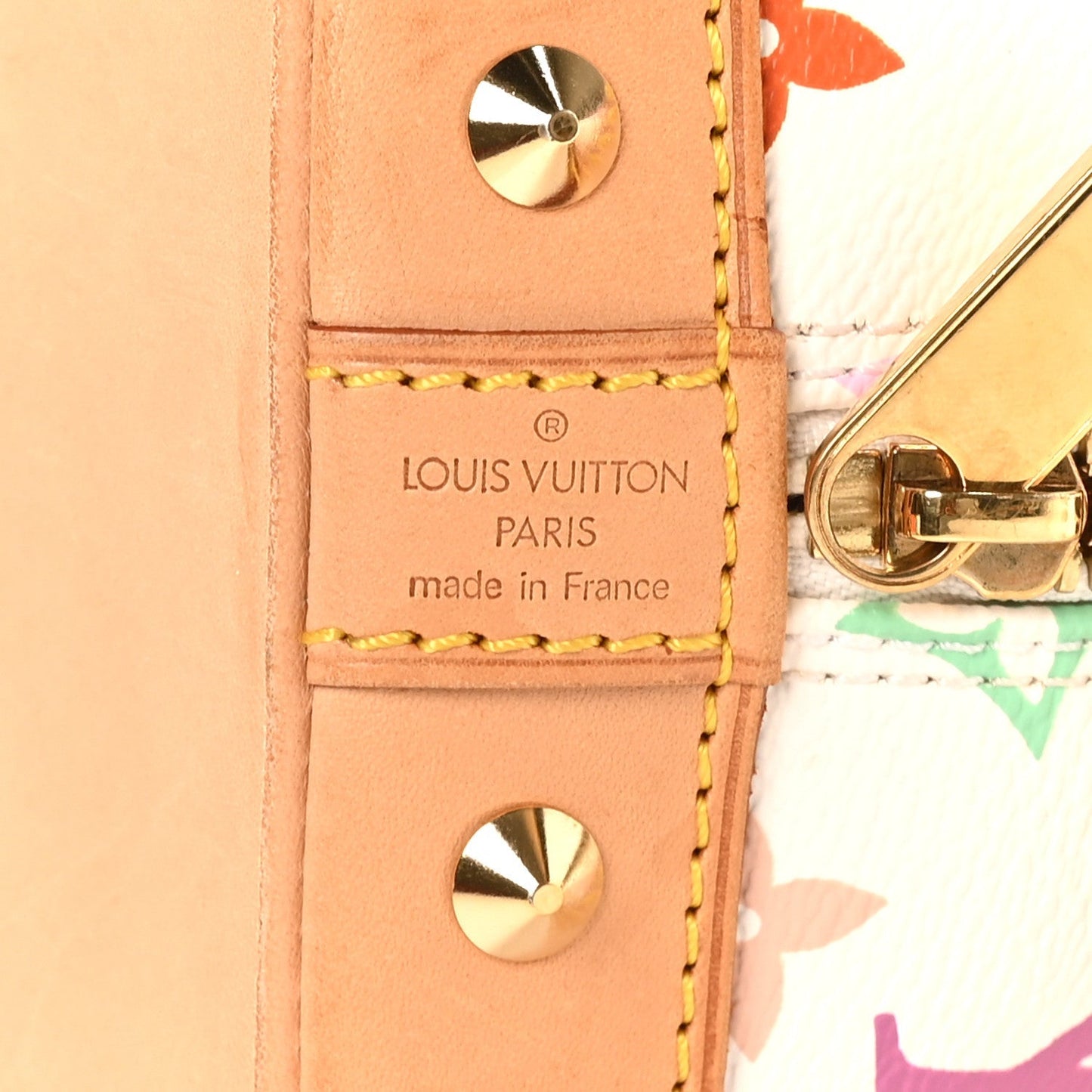 Monogram Multicolor Alma PM White
