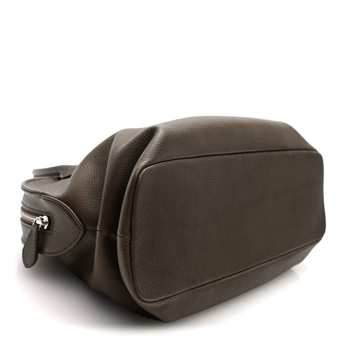 Grained Saddle Calfskin Agnes Bag Truffle