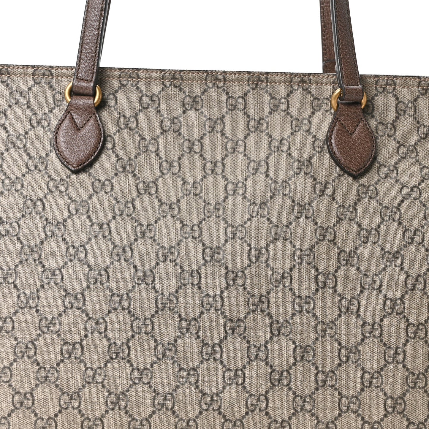 GG Supreme Monogram Medium Ophidia Shopping Tote Ebony