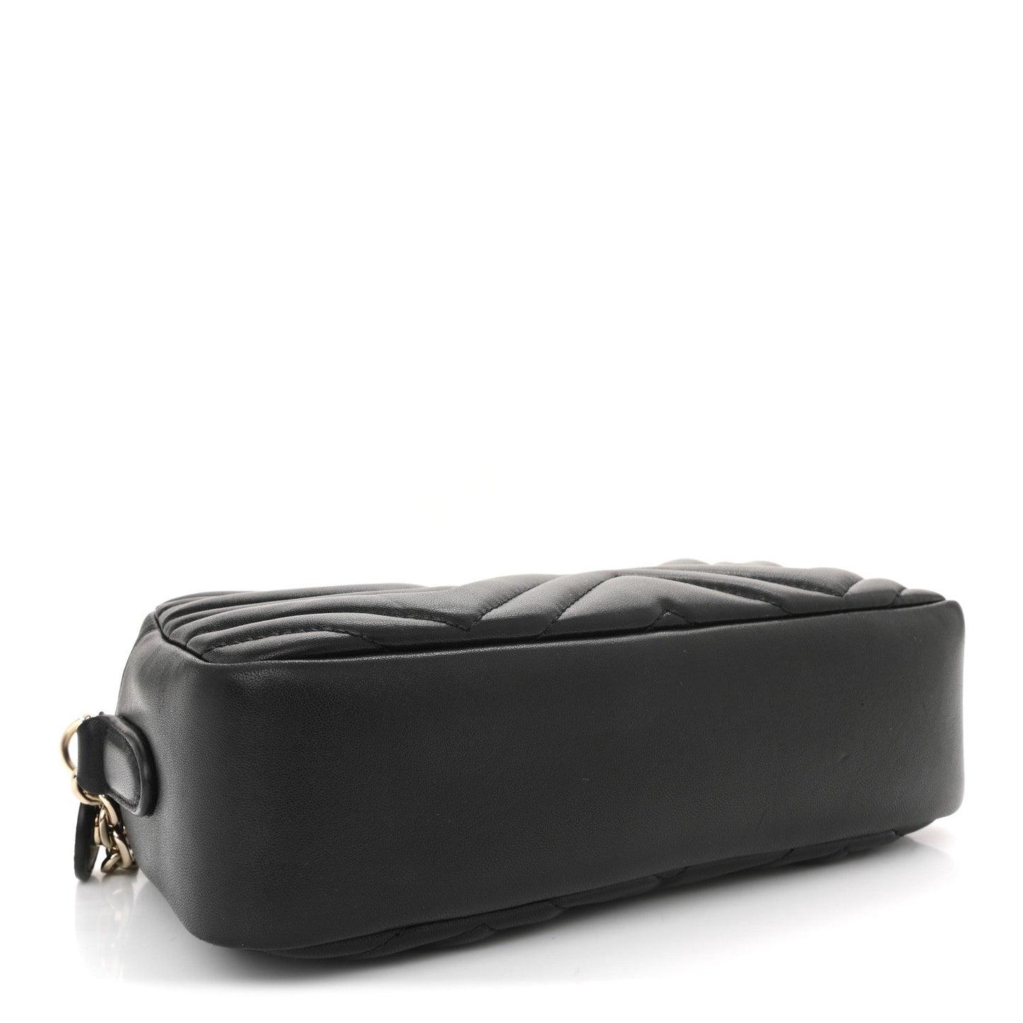 Calfskin Matelasse Small GG Marmont Camera Bag Black