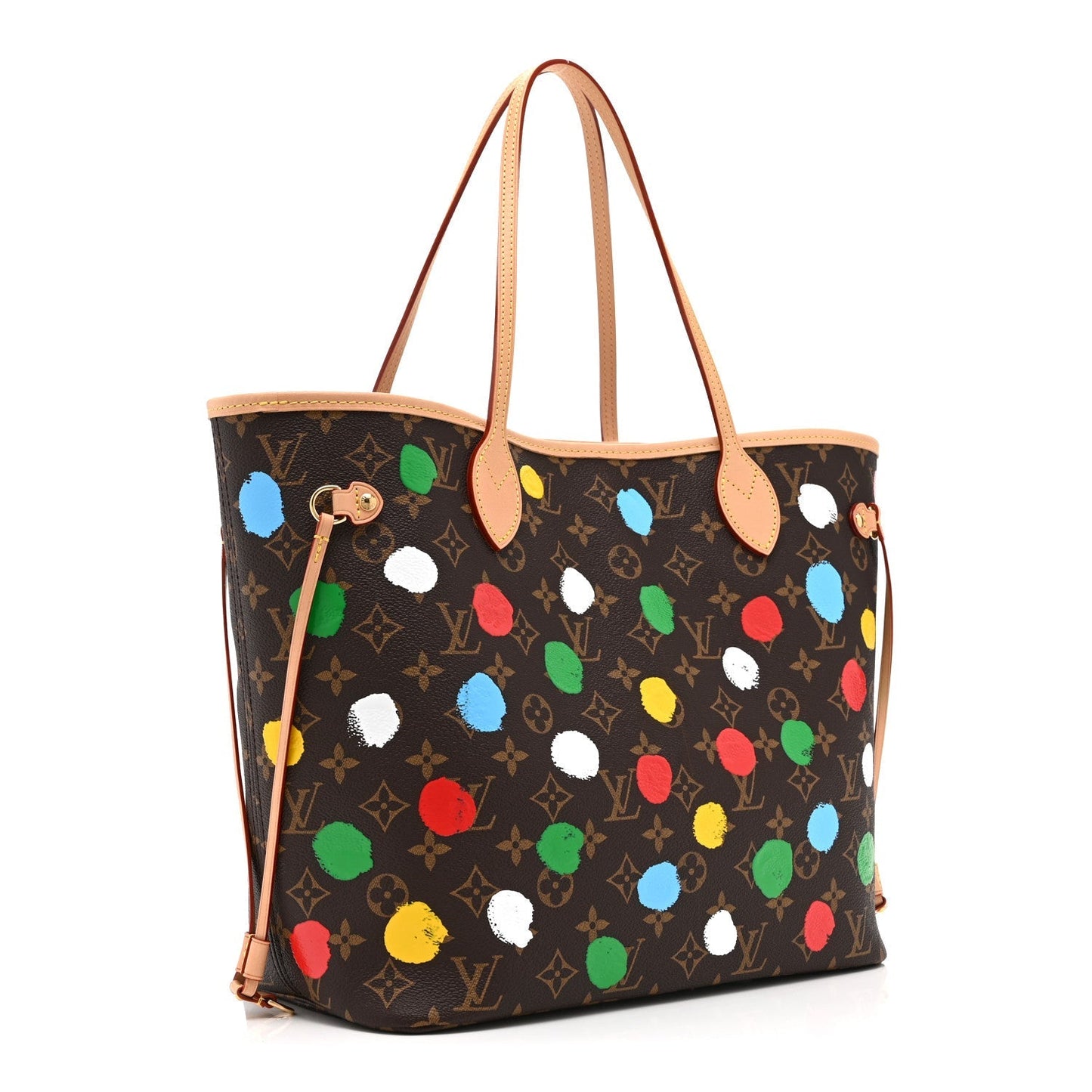 LV X YK Monogram Dots Neverfull MM