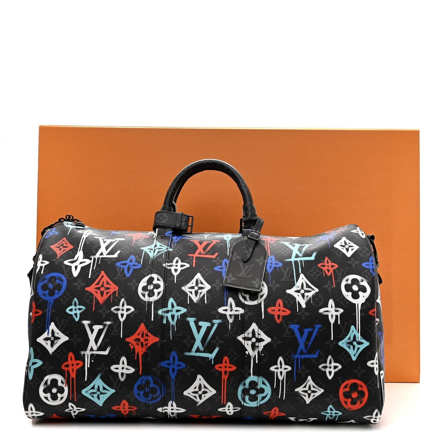Monogram Eclipse LV Graffiti Keepall Bandouliere 50 Multicolor