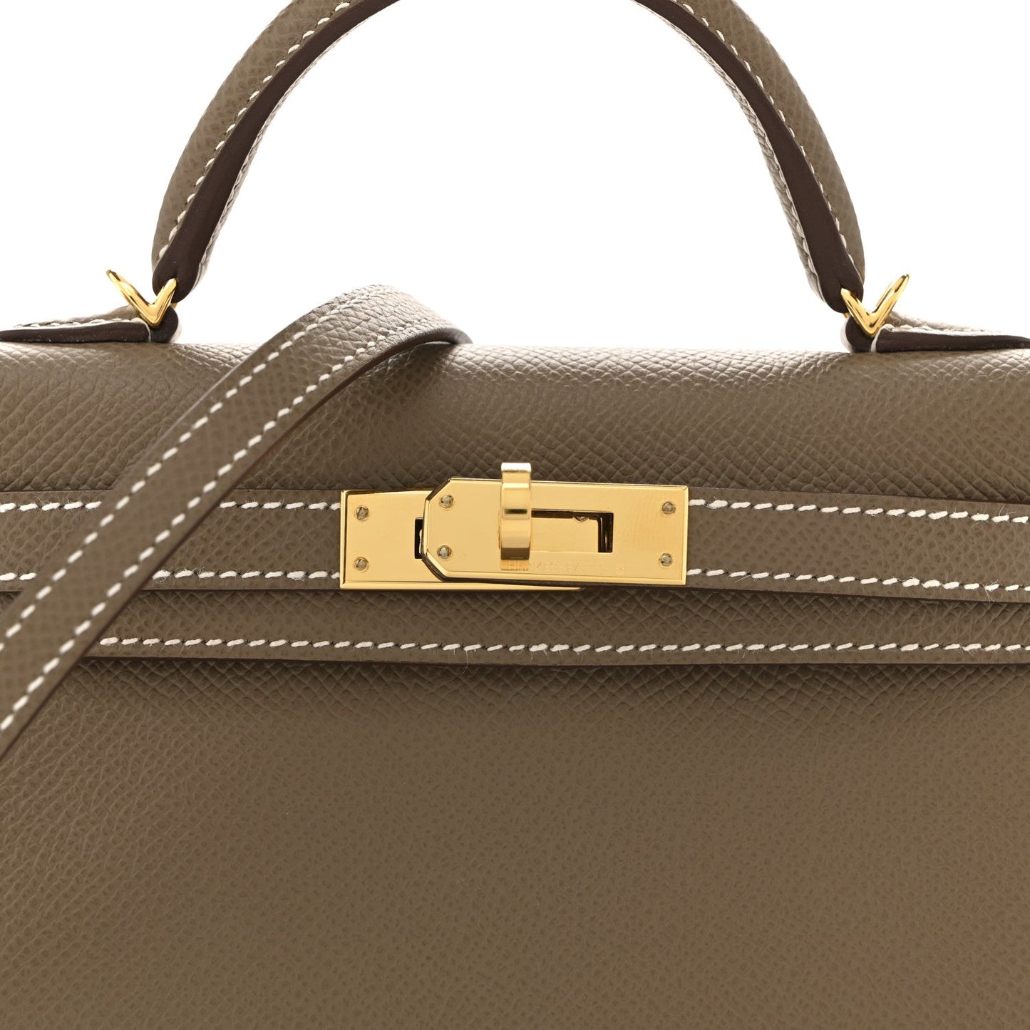 Epsom Mini Kelly Sellier 20 Etoupe