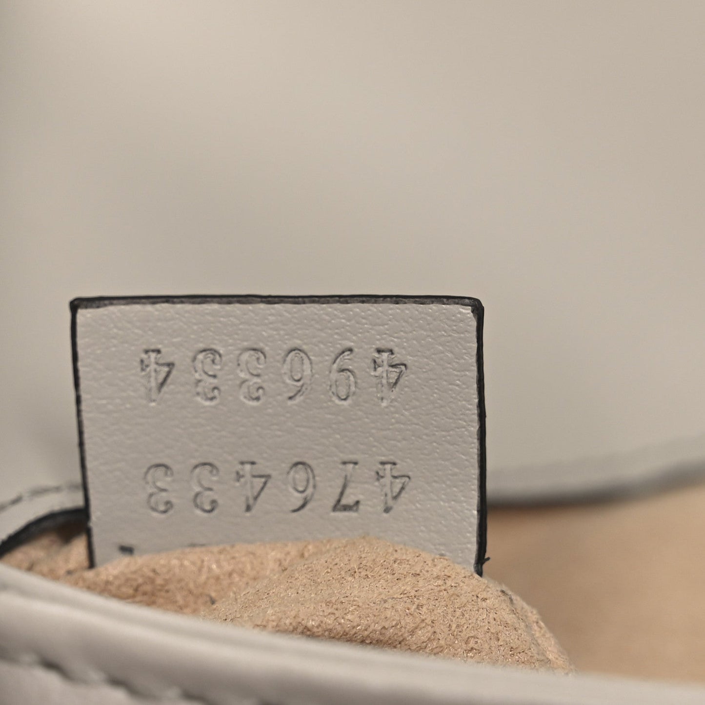 Calfskin Matelasse Super Mini GG Marmont Shoulder Bag Grey