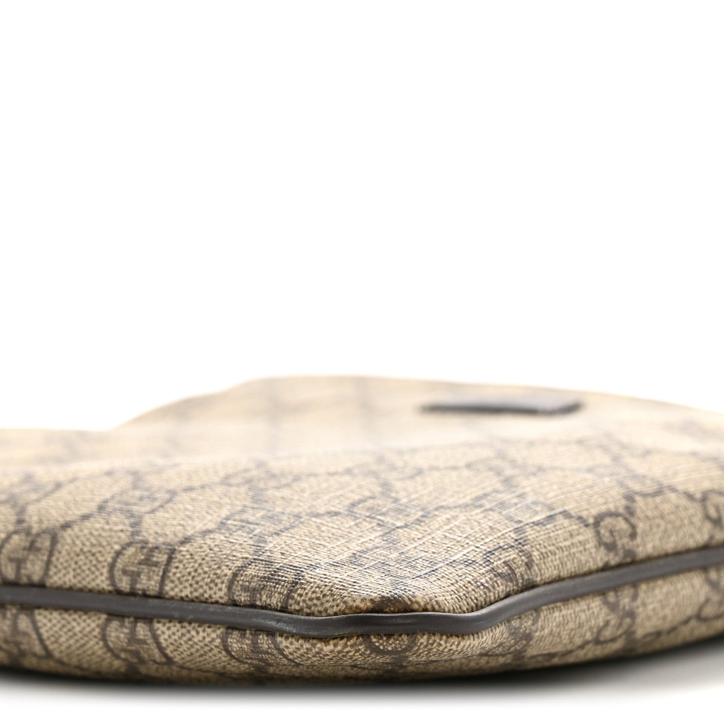 GG Supreme Monogram Small Flat Messenger Bag Dark Brown