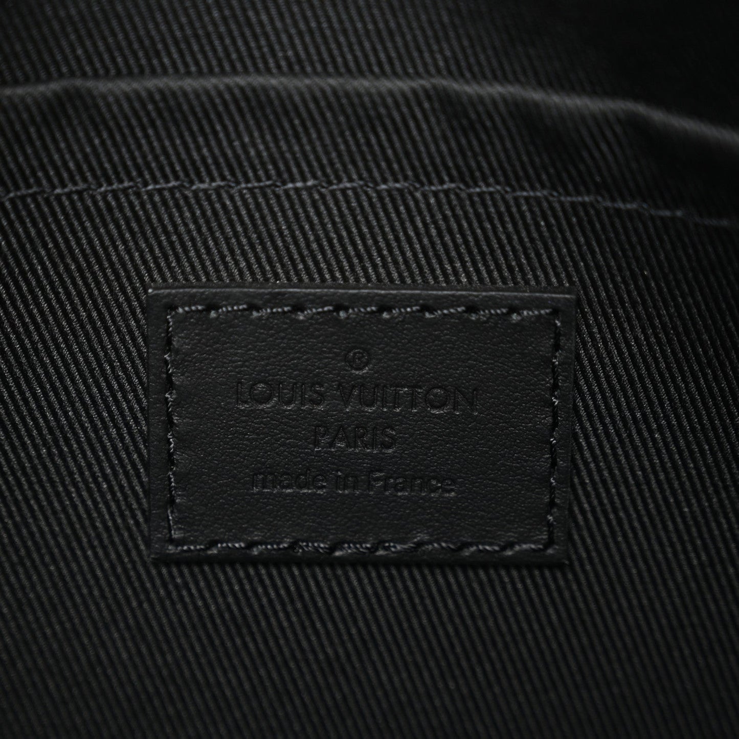 Grained Calfskin Aerogram City Keepall Black