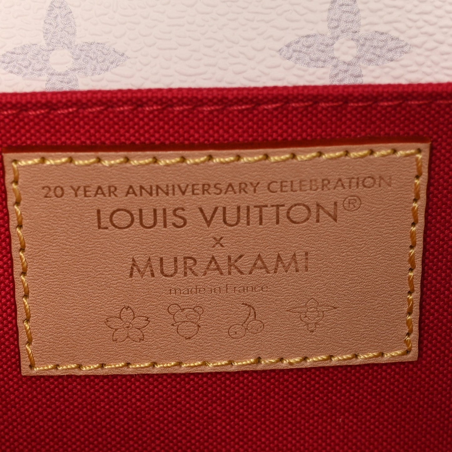 LV X TM Monogram Cerises Pochette Metis East West White
