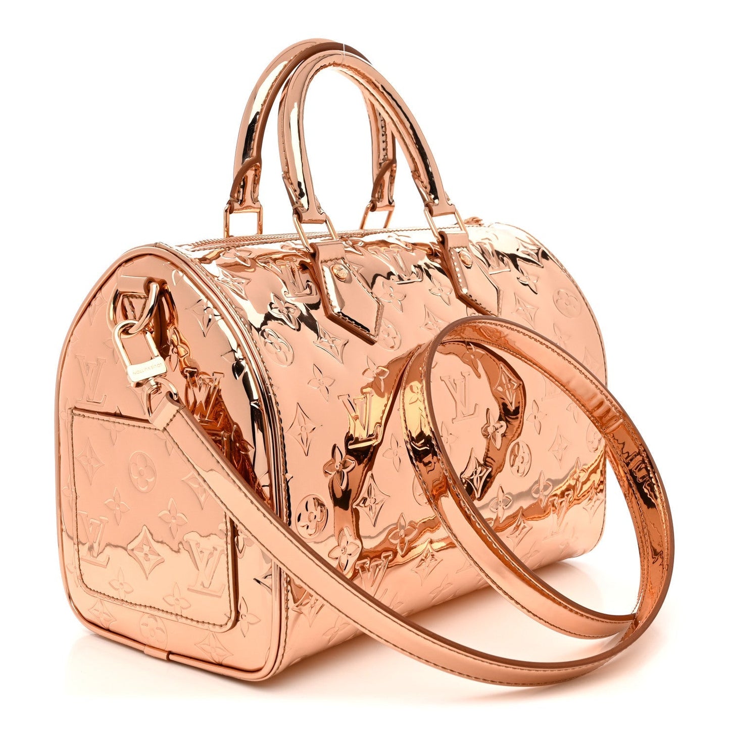 Monogram Miroir Speedy Bandouliere 25 Copper