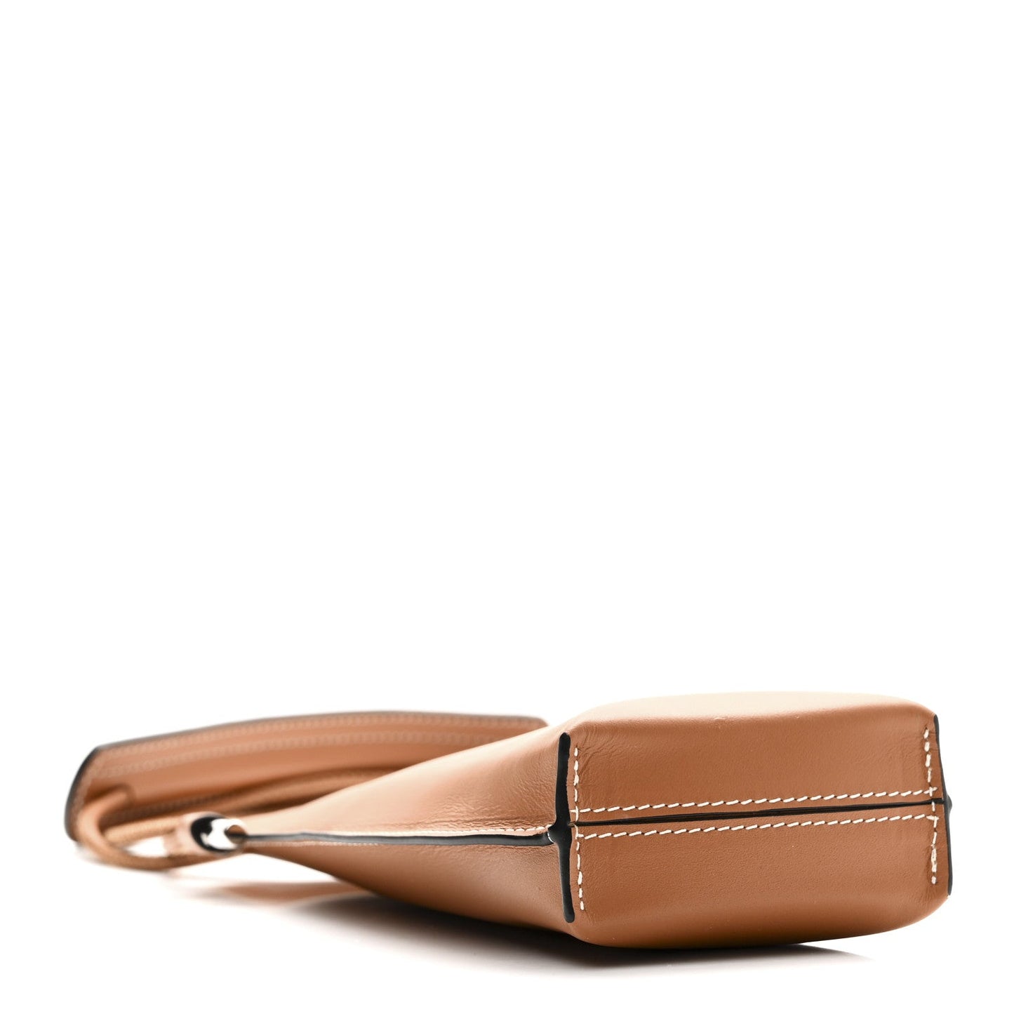 Smooth Calfskin Anagram Phone Pouch Tan