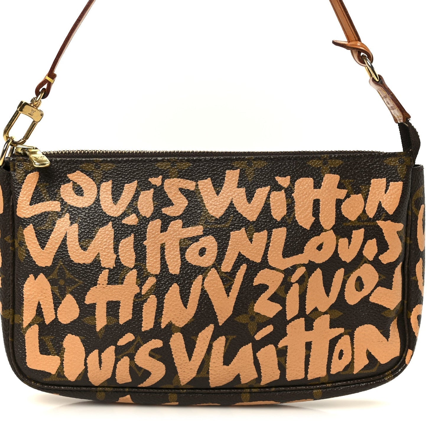 Monogram Graffiti Pochette Accessories Peach