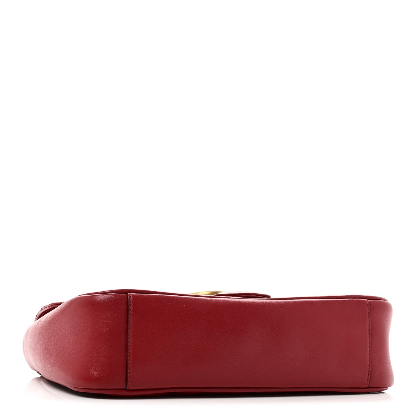 Calfskin Matelasse Small GG Marmont Shoulder Bag Hibiscus Red