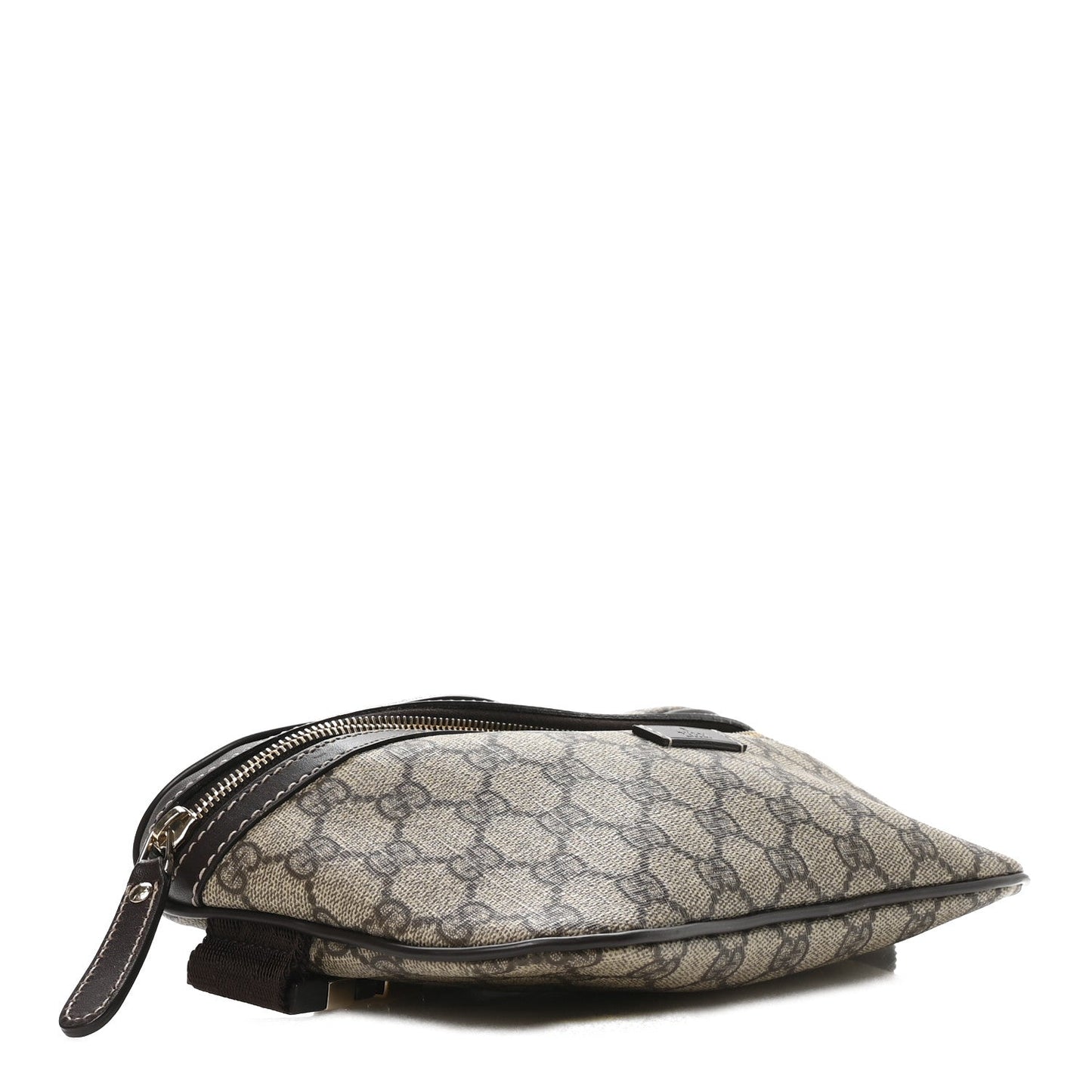 GG Supreme Monogram Belt Bag Dark Brown