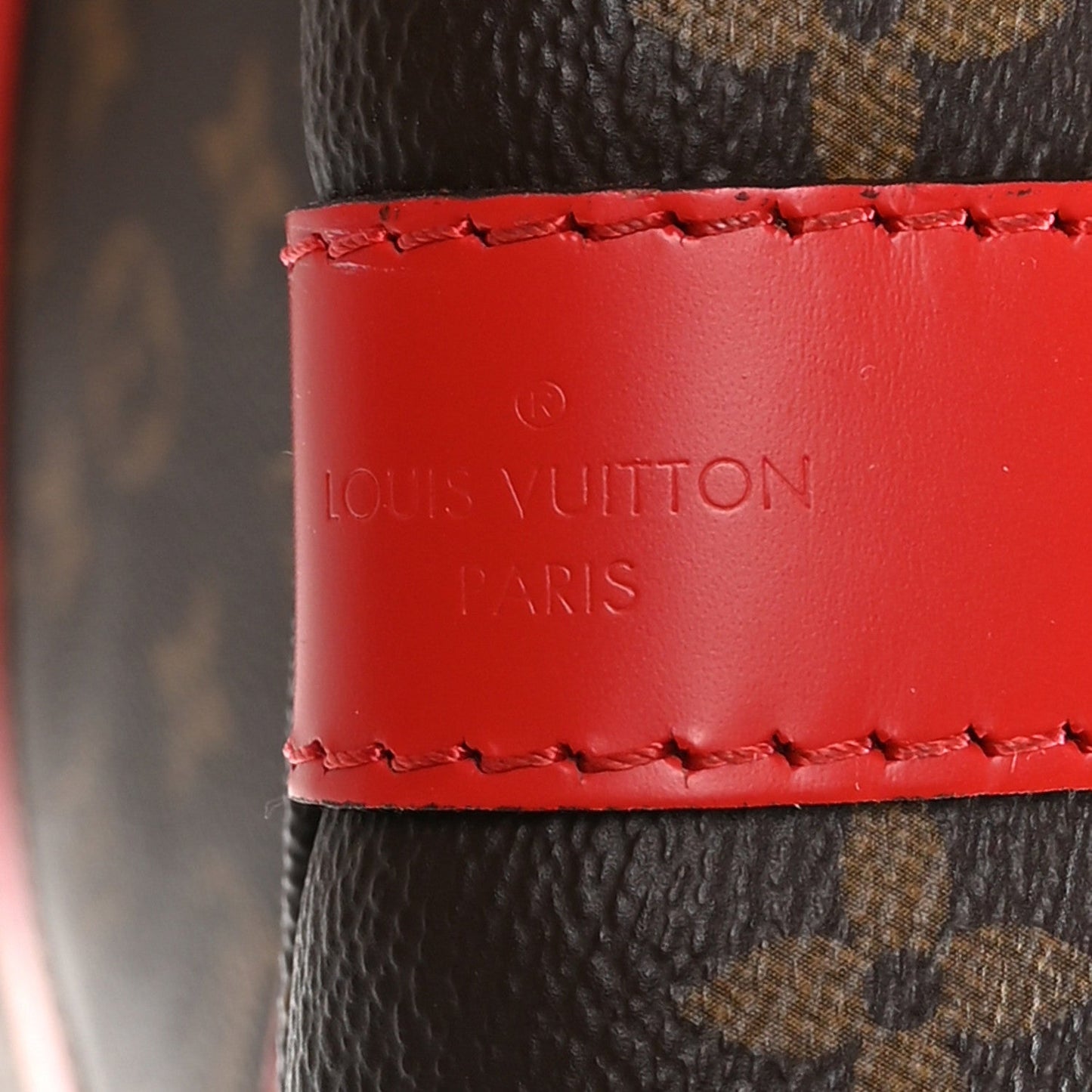 Calfskin Monogram Keepall Bandouliere 50 Coquelicot