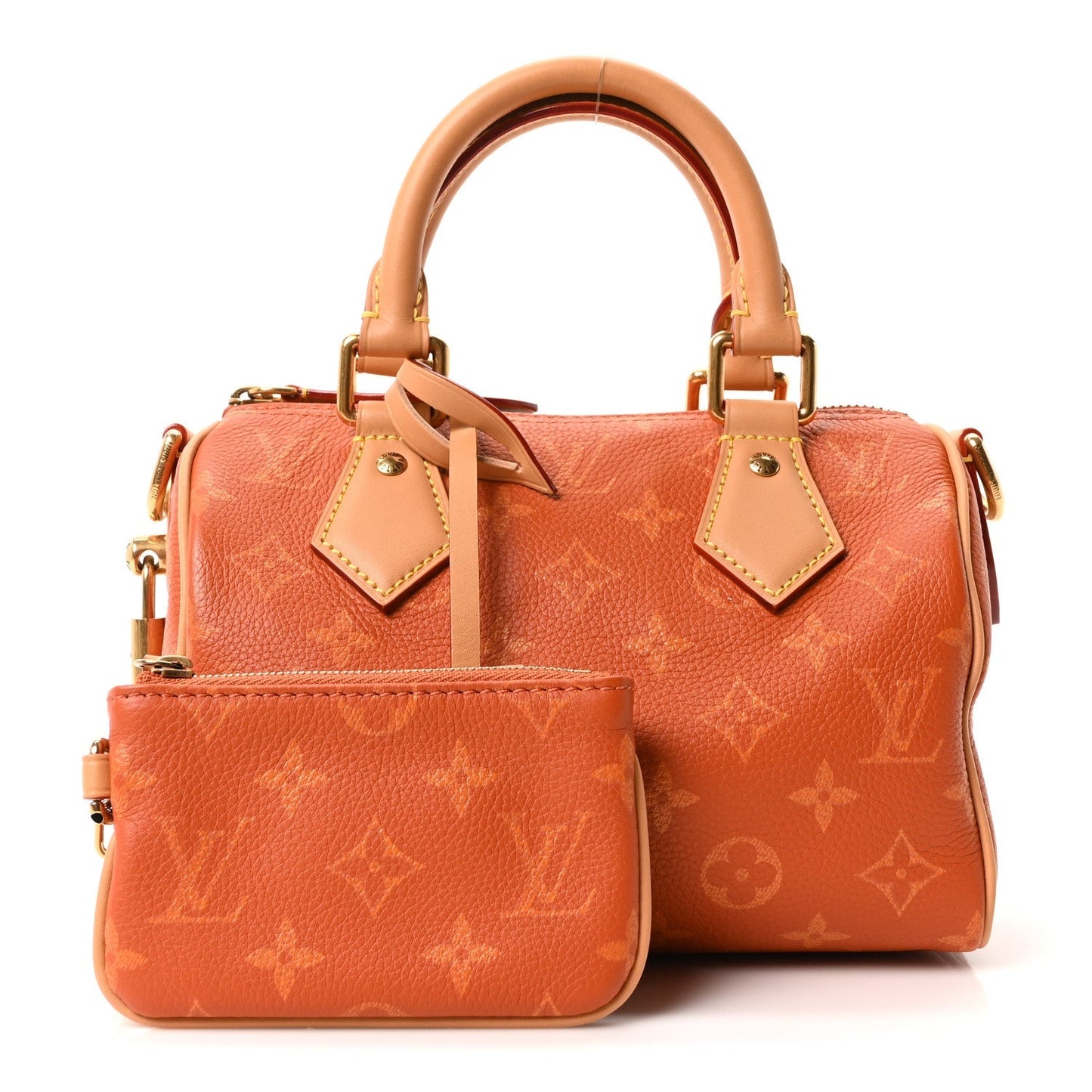 Calfskin Monogram Speedy P9 Bandouliere 20 Ochre