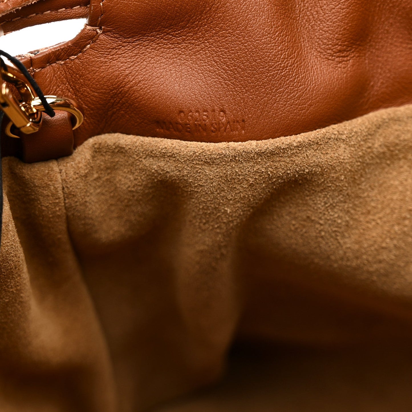 Nappa Calfskin Suede Medium Flamenco Landscape Knot Clutch Pecan Parrot Pink