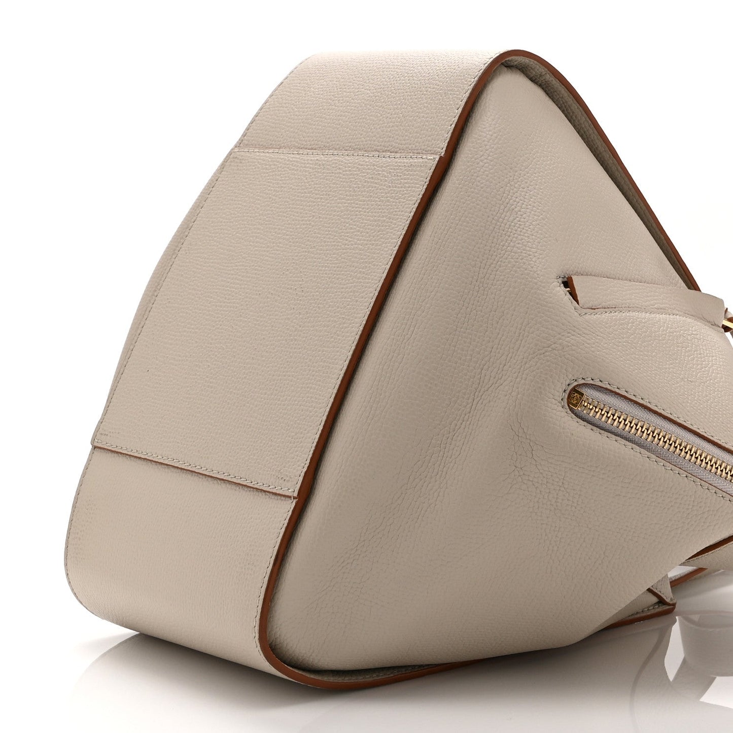 Grained Calfskin Small Hammock Shoulder Bag Light Ghost