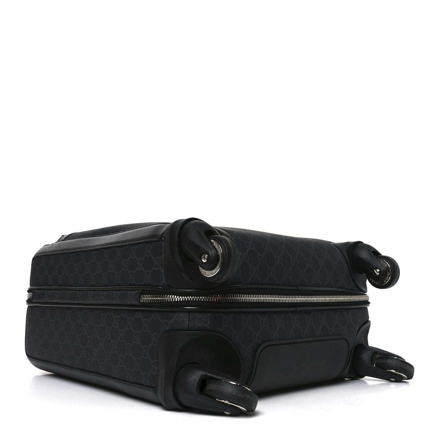 GG Supreme Monogram Calfskin Cabin Trolley Black