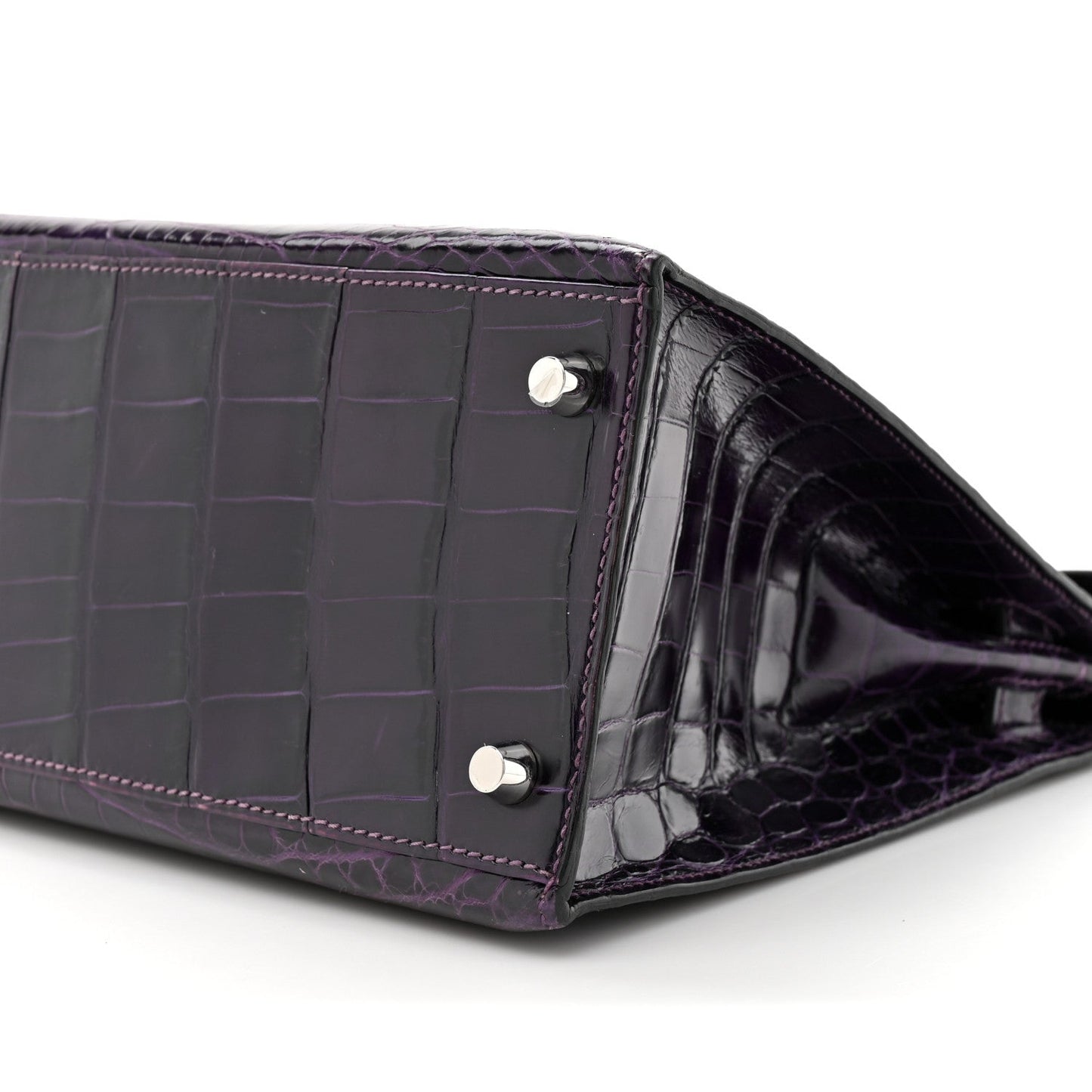 Shiny Niloticus Crocodile Kelly Sellier 28 Amethyst