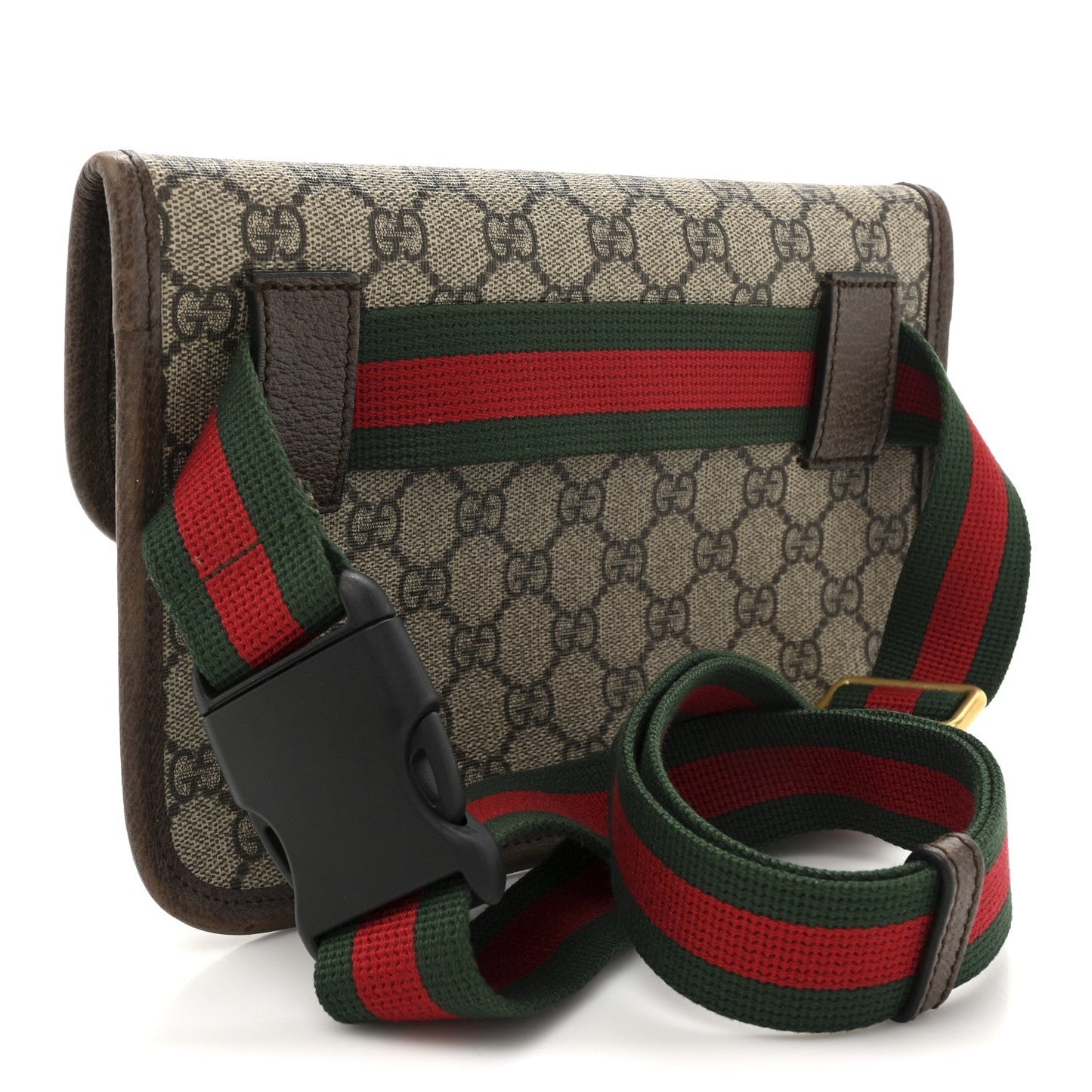 GG Supreme Monogram Neo Vintage Web Belt Bag Brown