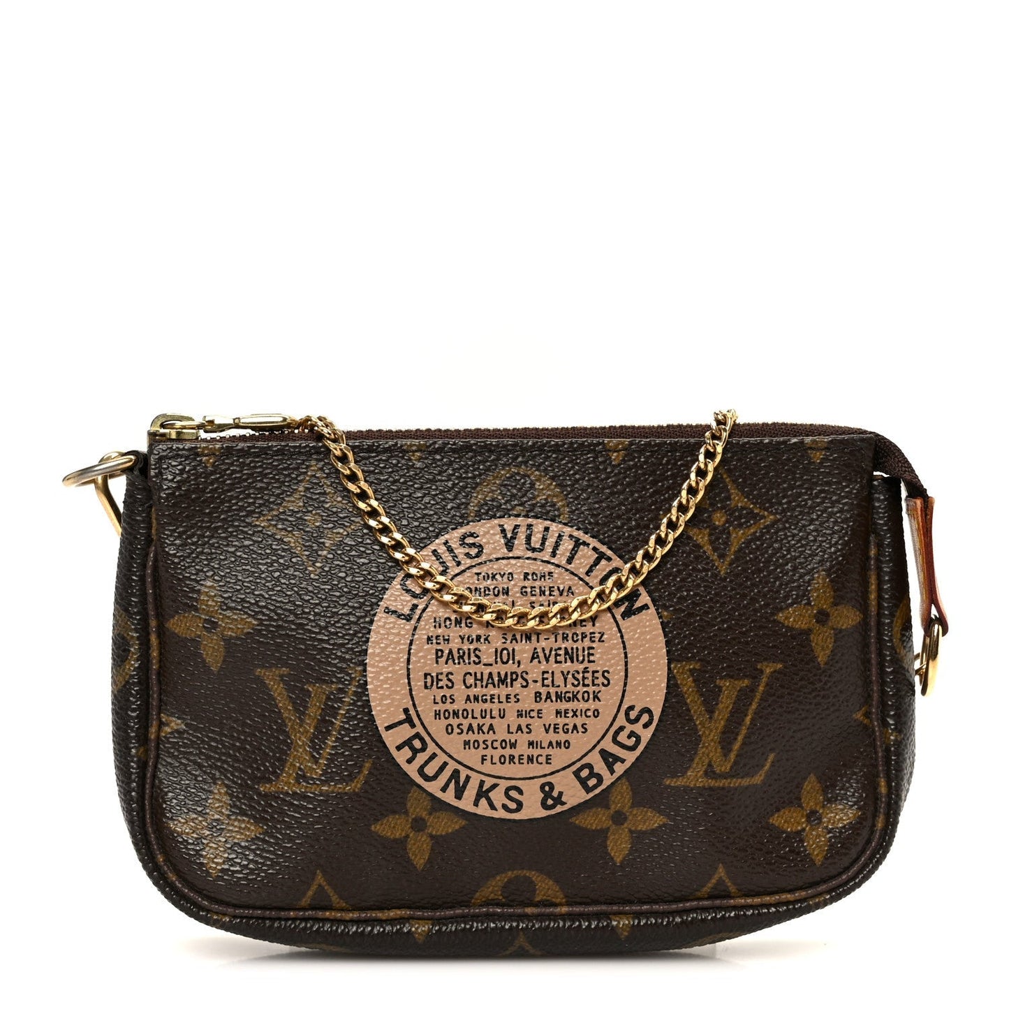 Monogram Complice Trunks and Bags Mini Pochette Accessories Beige