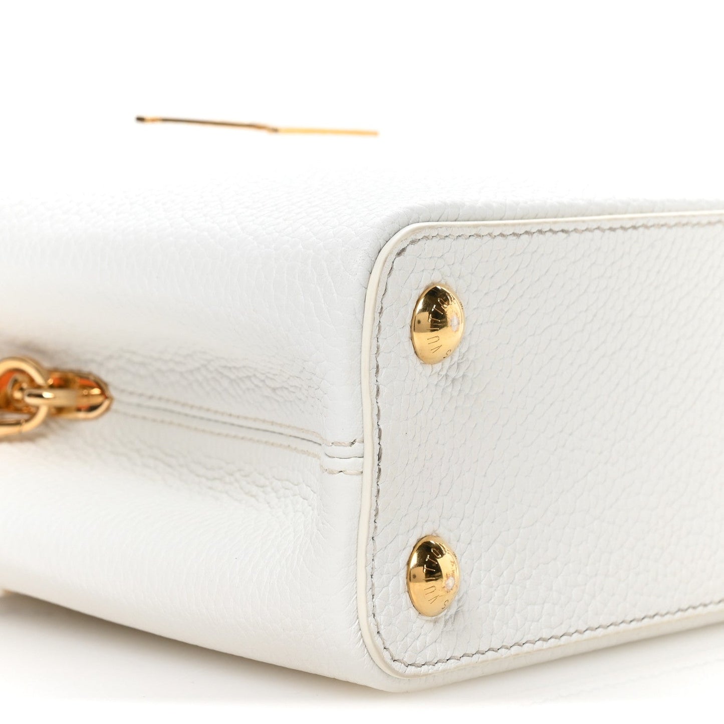 LV X TM Taurillon BB Capucines Blanc