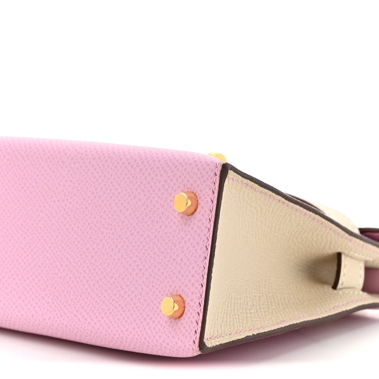 Epsom Horseshoe Mini Kelly Sellier 20 Mauve Sylvestre Craie