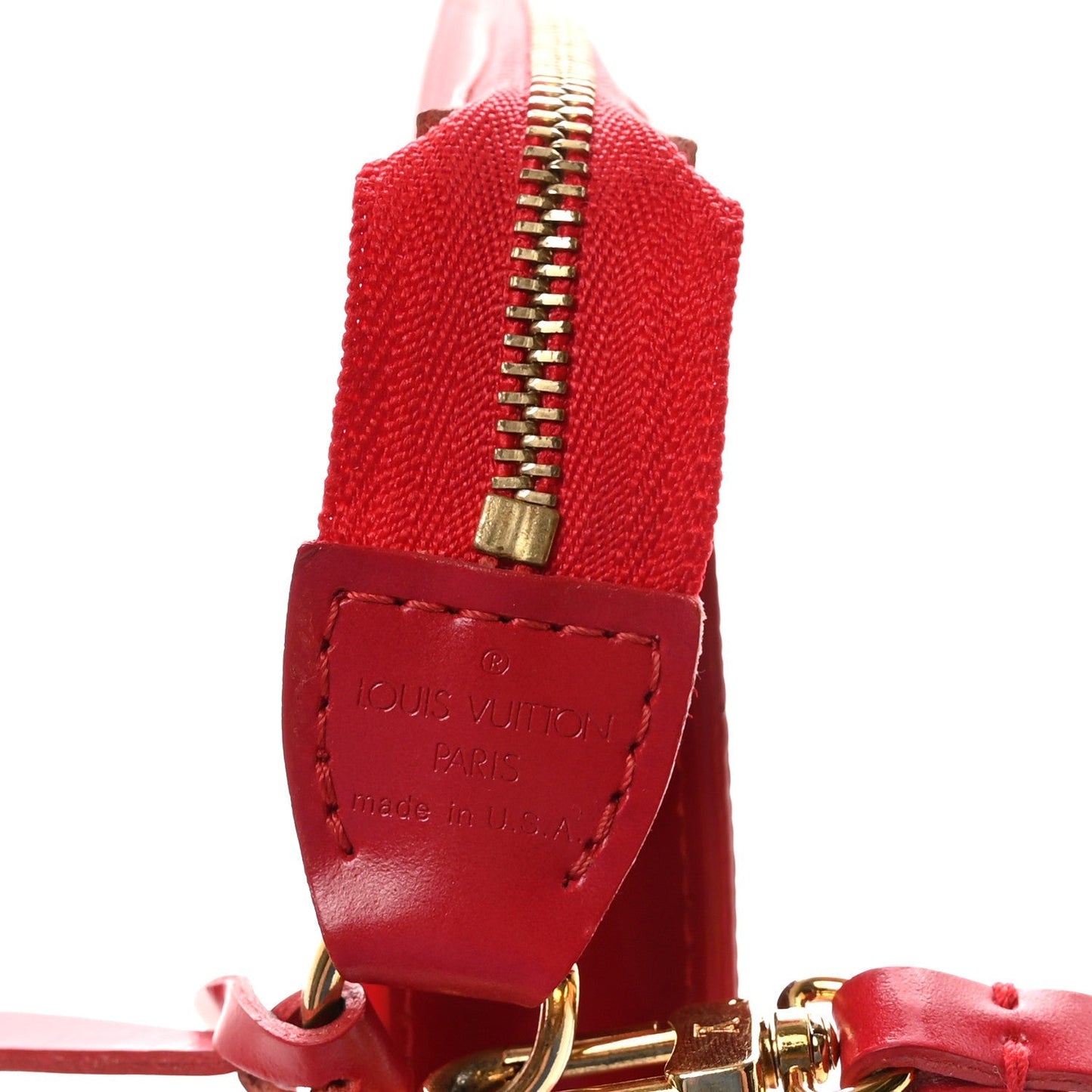 Epi Pochette Accessories 21 Castillan Red