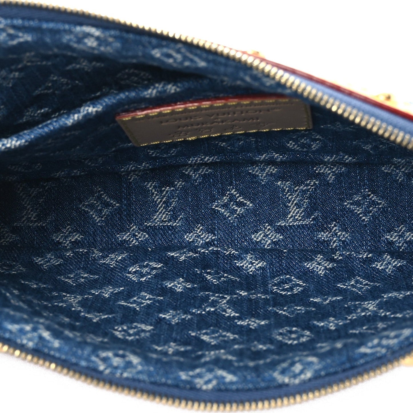 LV X TM Monogram Denim Cerises Pochette Accessories Blue
