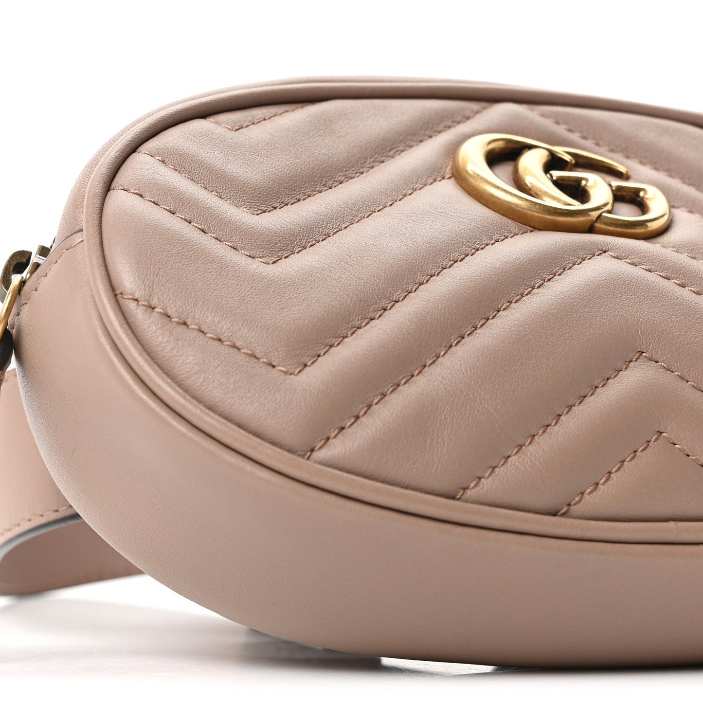 Calfskin Matelasse GG Marmont Belt Bag 85 34 Porcelain Rose