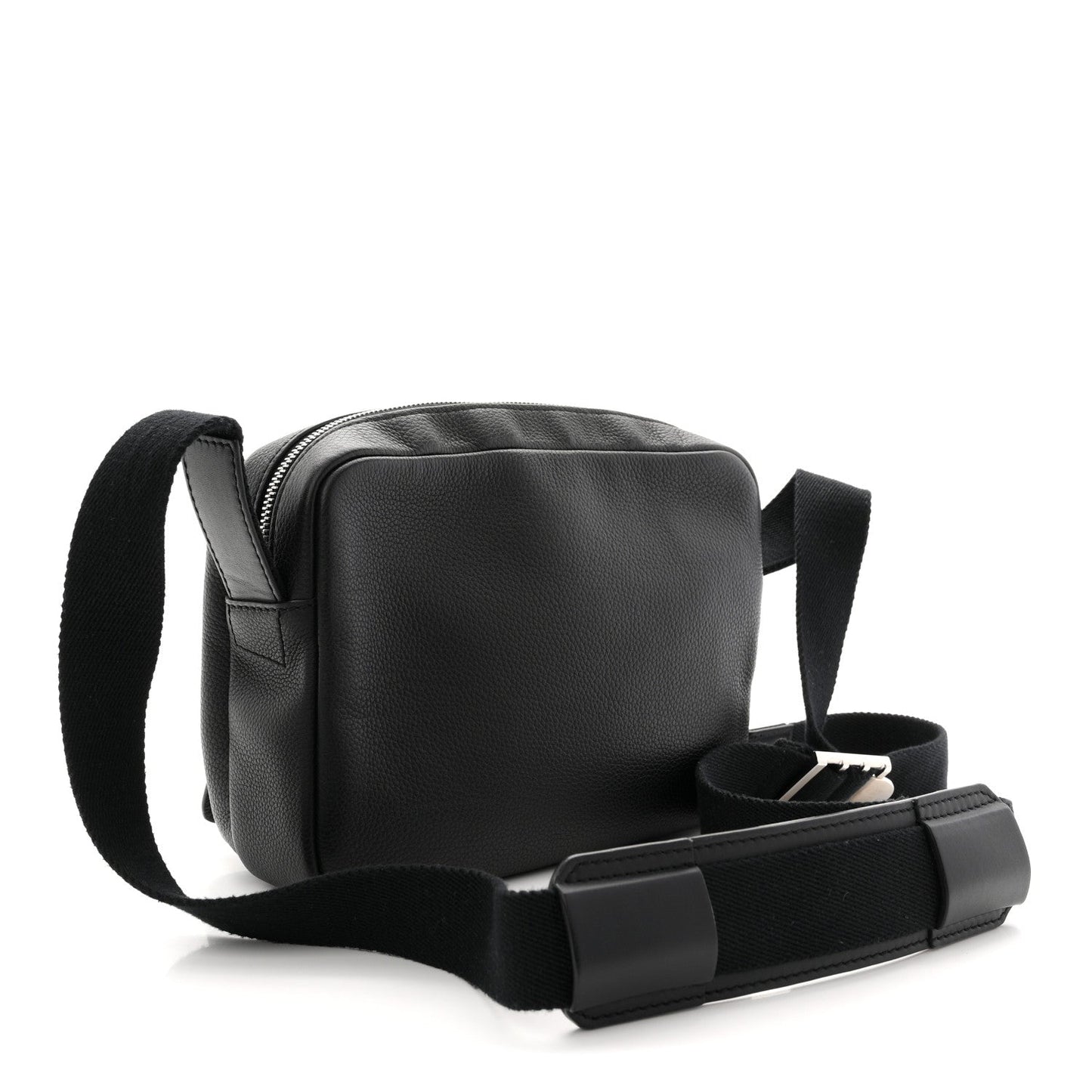 Soft Grained Calfskin XS Military Messenger Bag Black