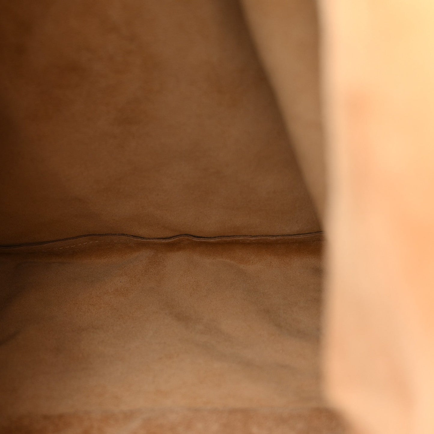 Suede Bindle Bag Warm Beige