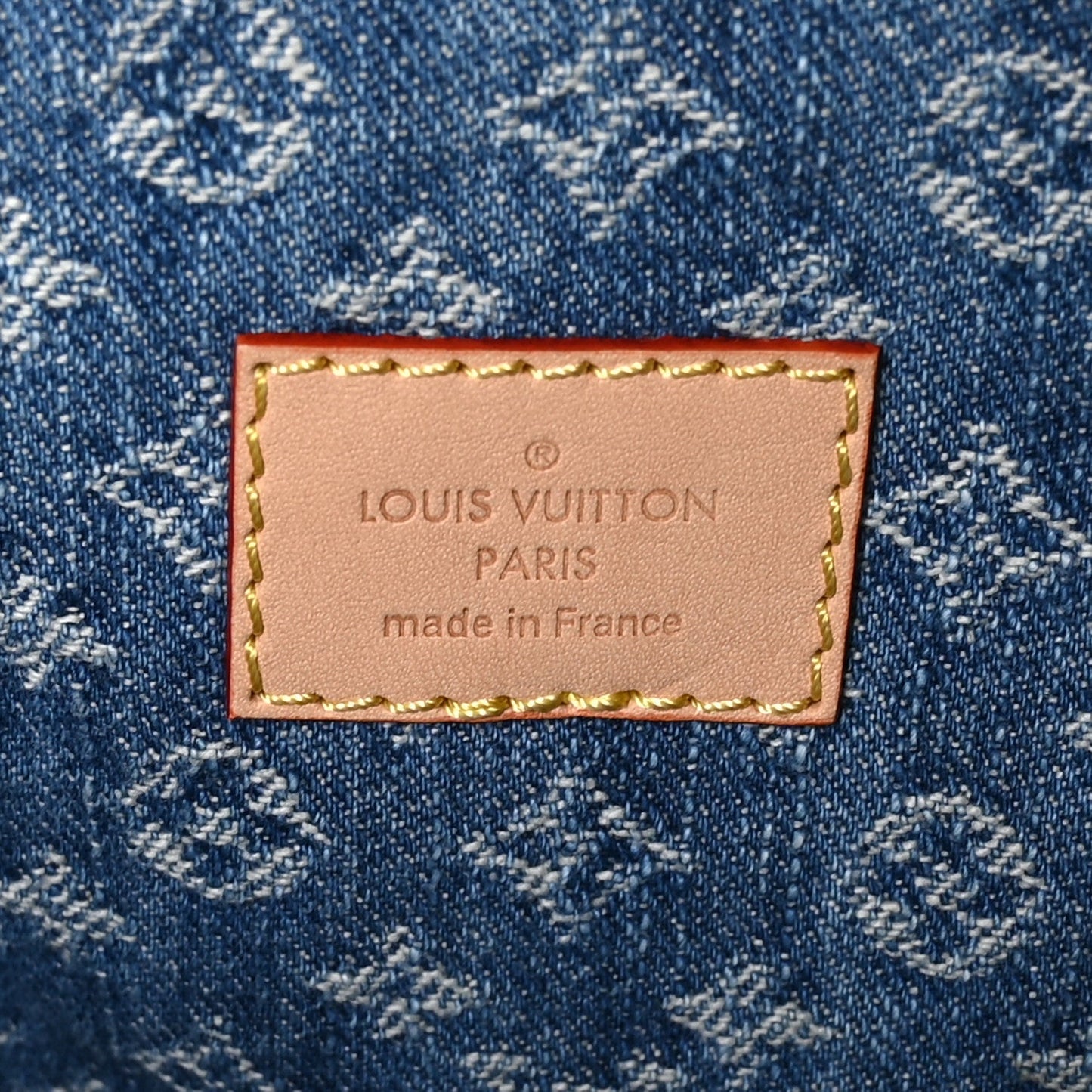 Denim Monogram New LV Remix Keepall Bandouliere 45 Blue