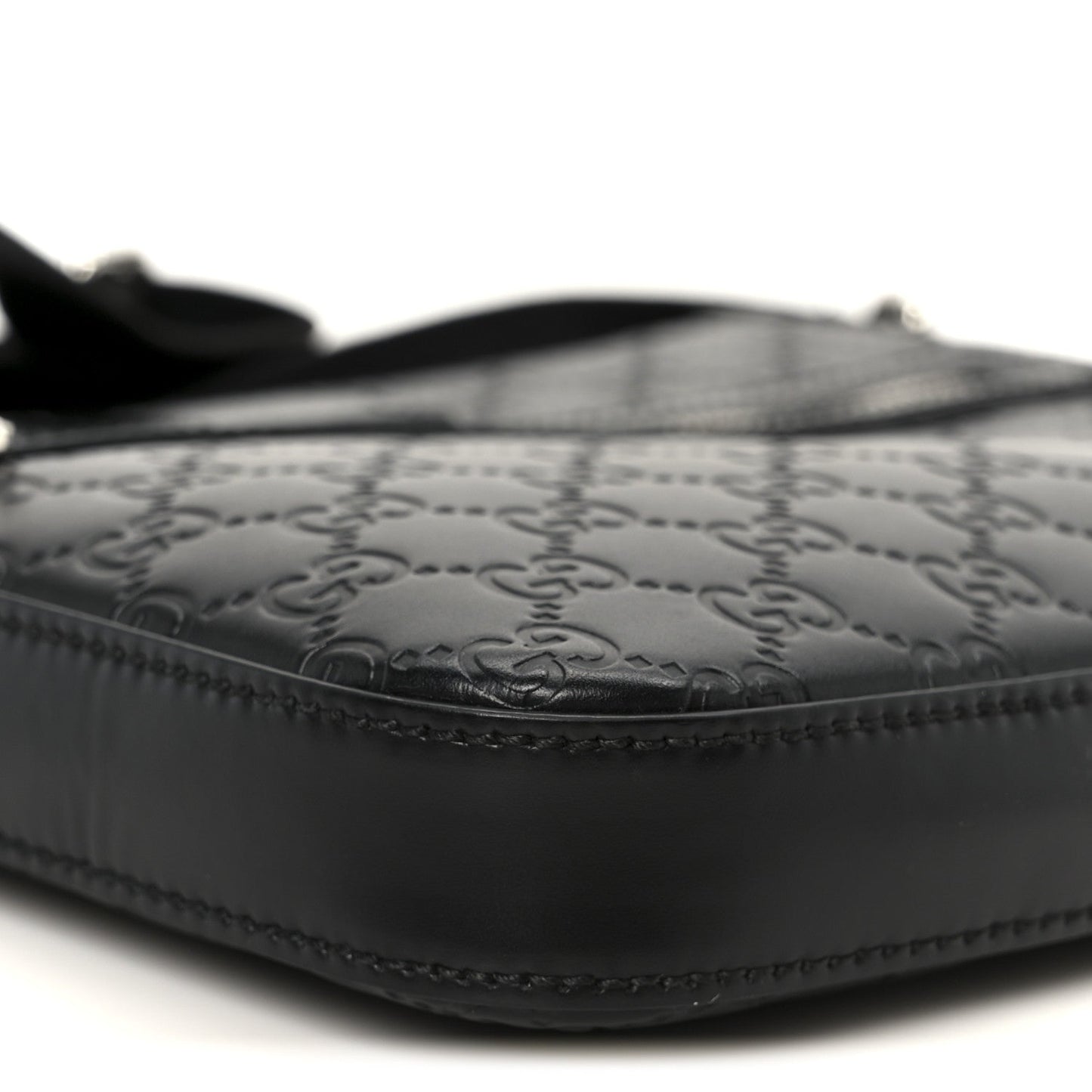 Guccissima Signature Small Messenger Bag Black