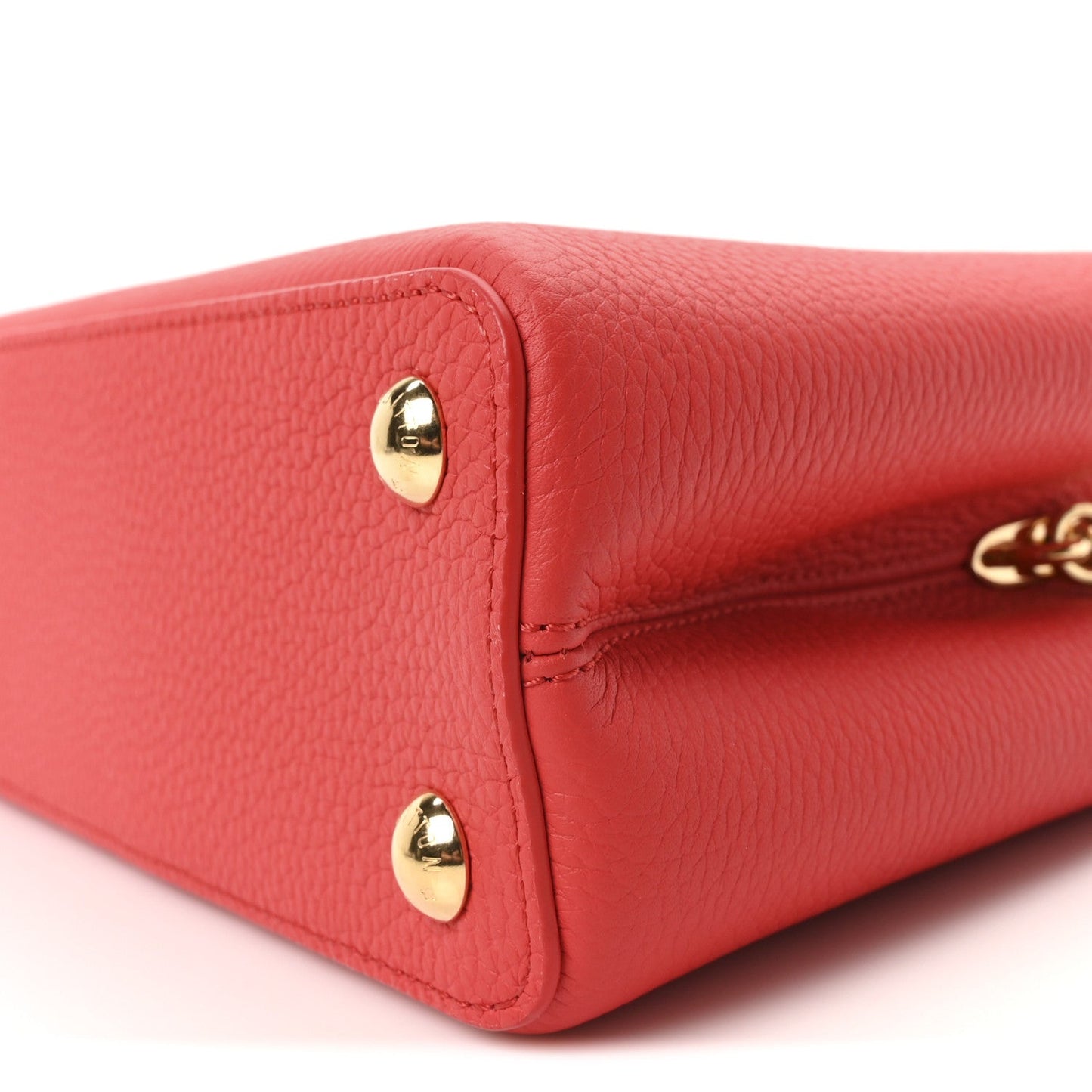 LV X TM Taurillon Cerises Capucines BB Rouge