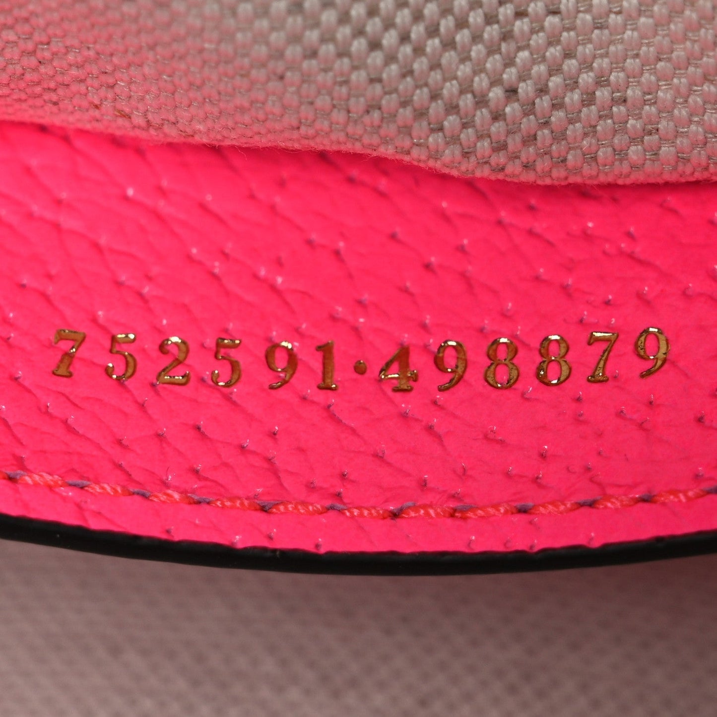 GG Supreme Monogram Textured Dollar Calfskin Web Ophidia Small Crossbody Bag Beige Ebony Fuchsia