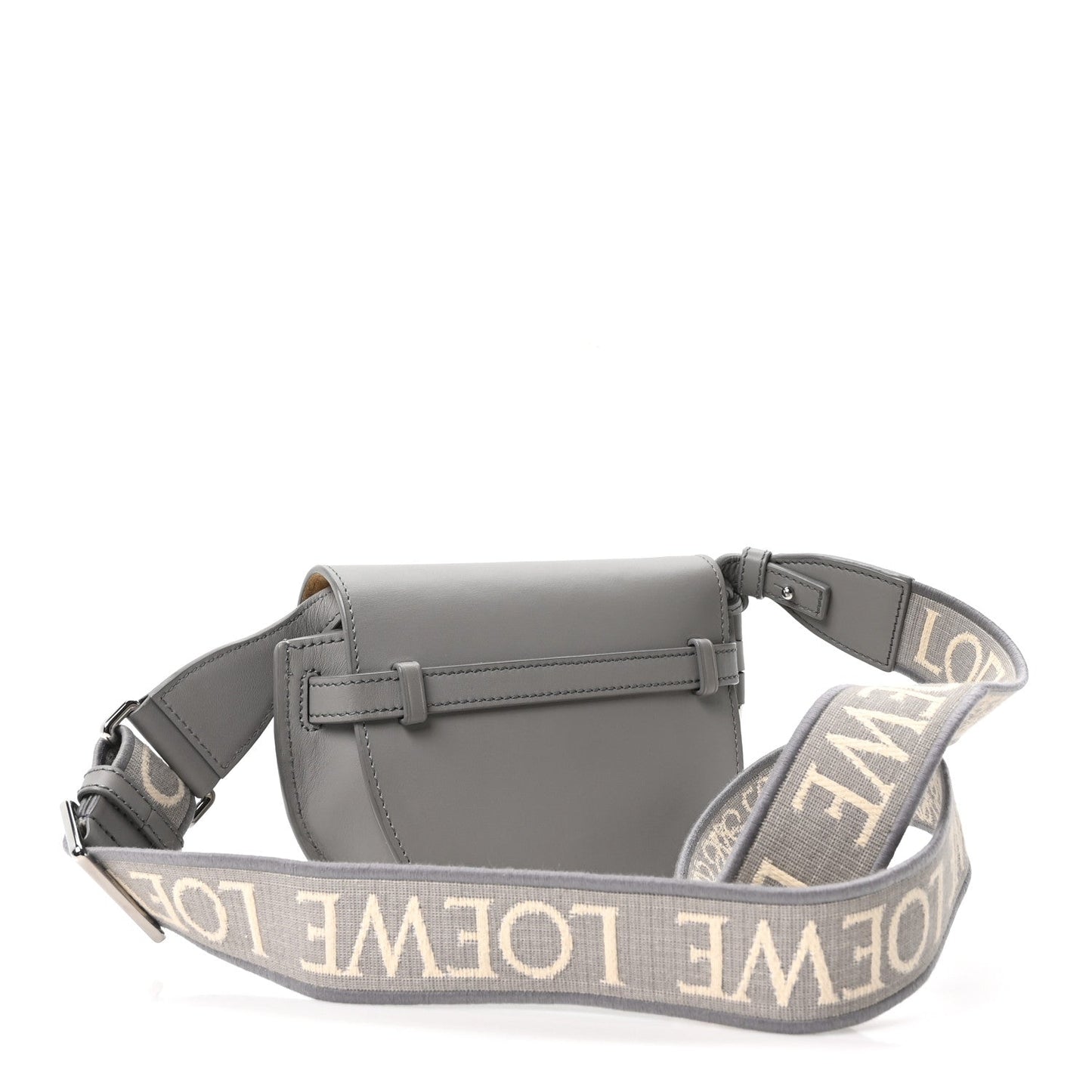 Calfskin Jacquard Mini Gate Crossbody Bag Onyx Blue