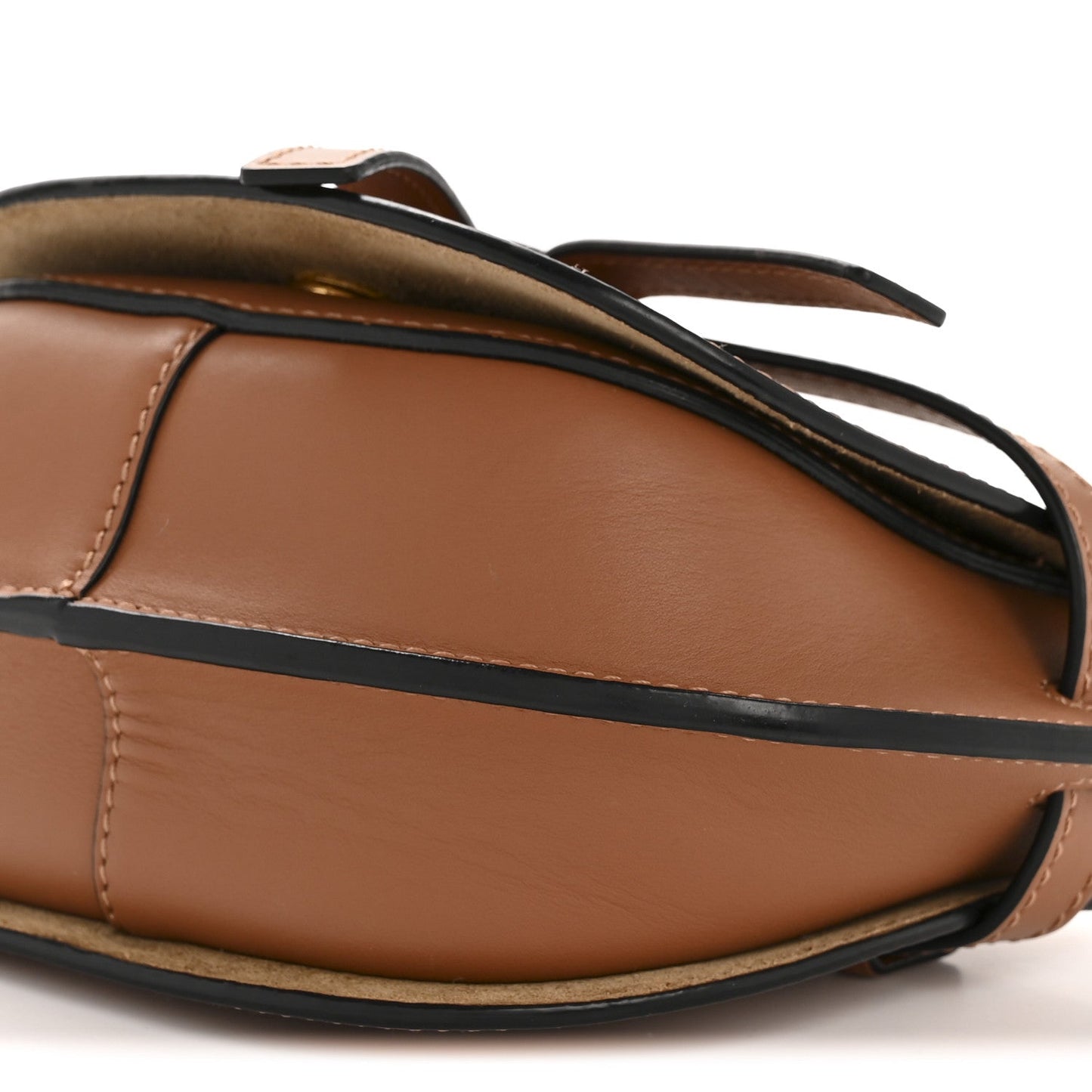 Calfskin Jacquard Mini Gate Dual Bag Tan