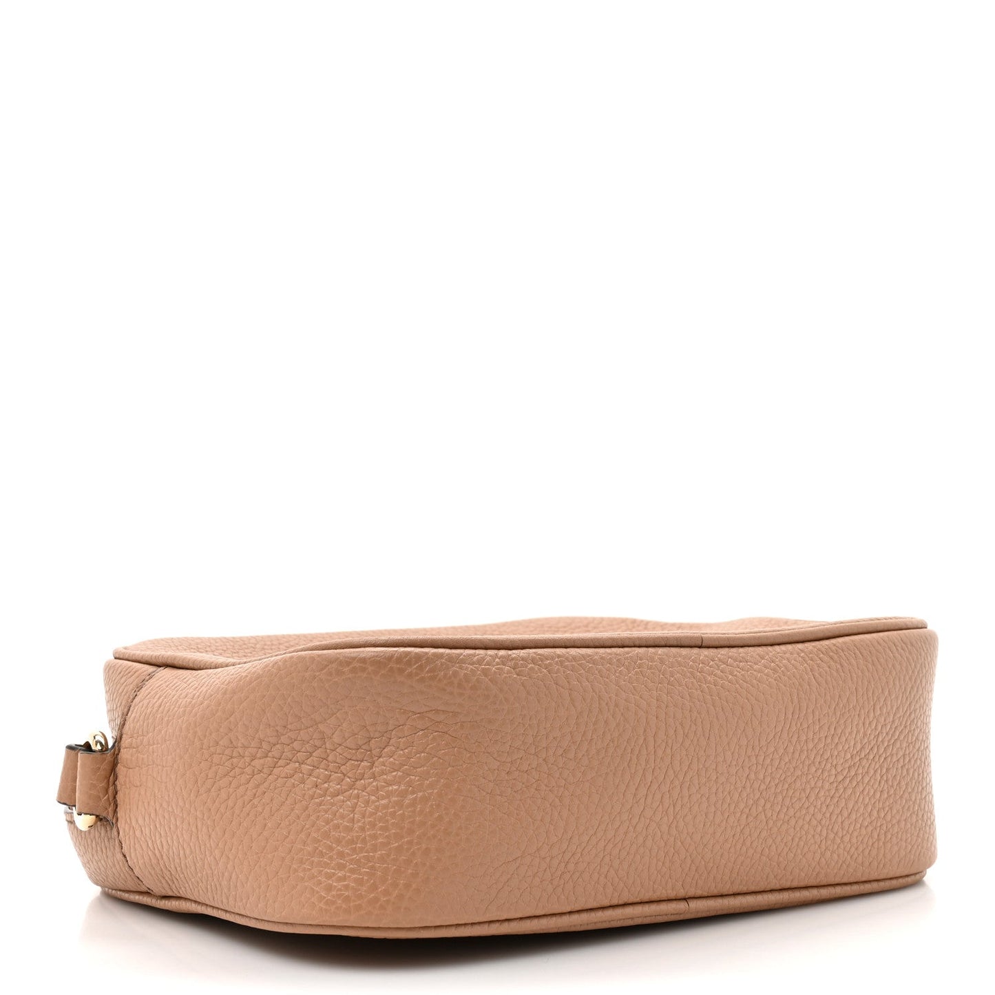 Pebbled Calfskin Small Soho Disco Bag Camelia
