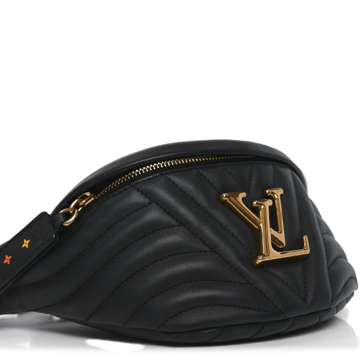 Calfskin Quilted New Wave Bumbag Black