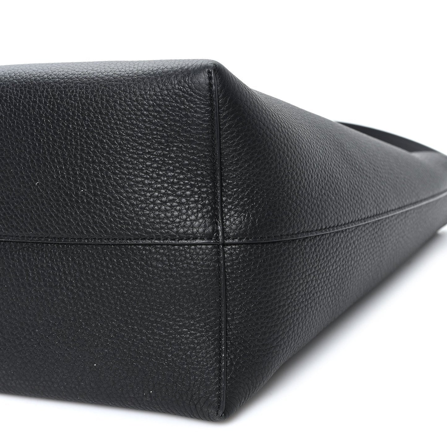 Grained Calfskin Medium N/S Park Tote Black