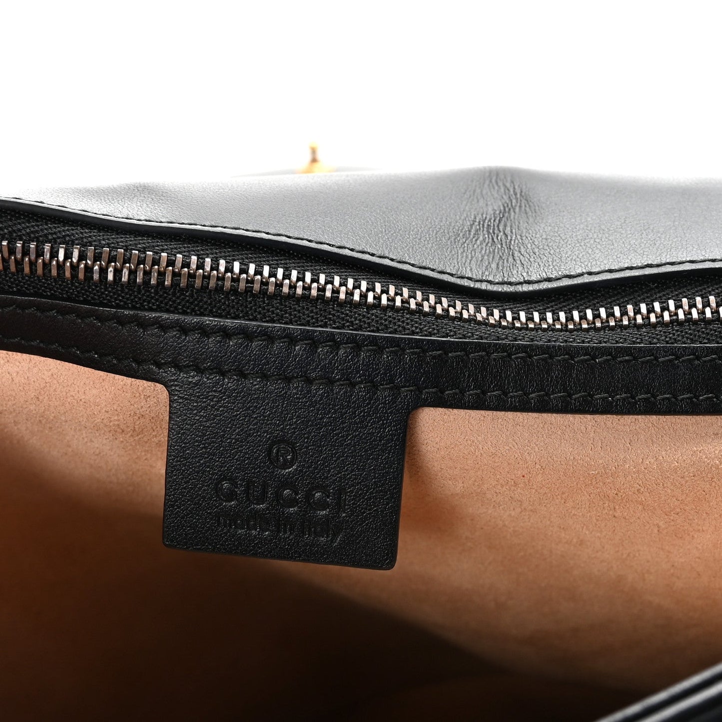 Calfskin Matelasse Large GG Marmont Shoulder Bag Black